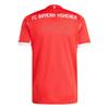 Adidas FC Bayern Munich 25/26 Authentic Slim Fit Short Sleeve Football Jersey Men Red JJ2144