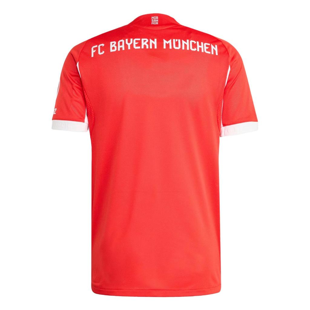 Adidas FC Bayern Munich 25/26 Authentic Slim Fit Short Sleeve Football Jersey Men Red JJ2144