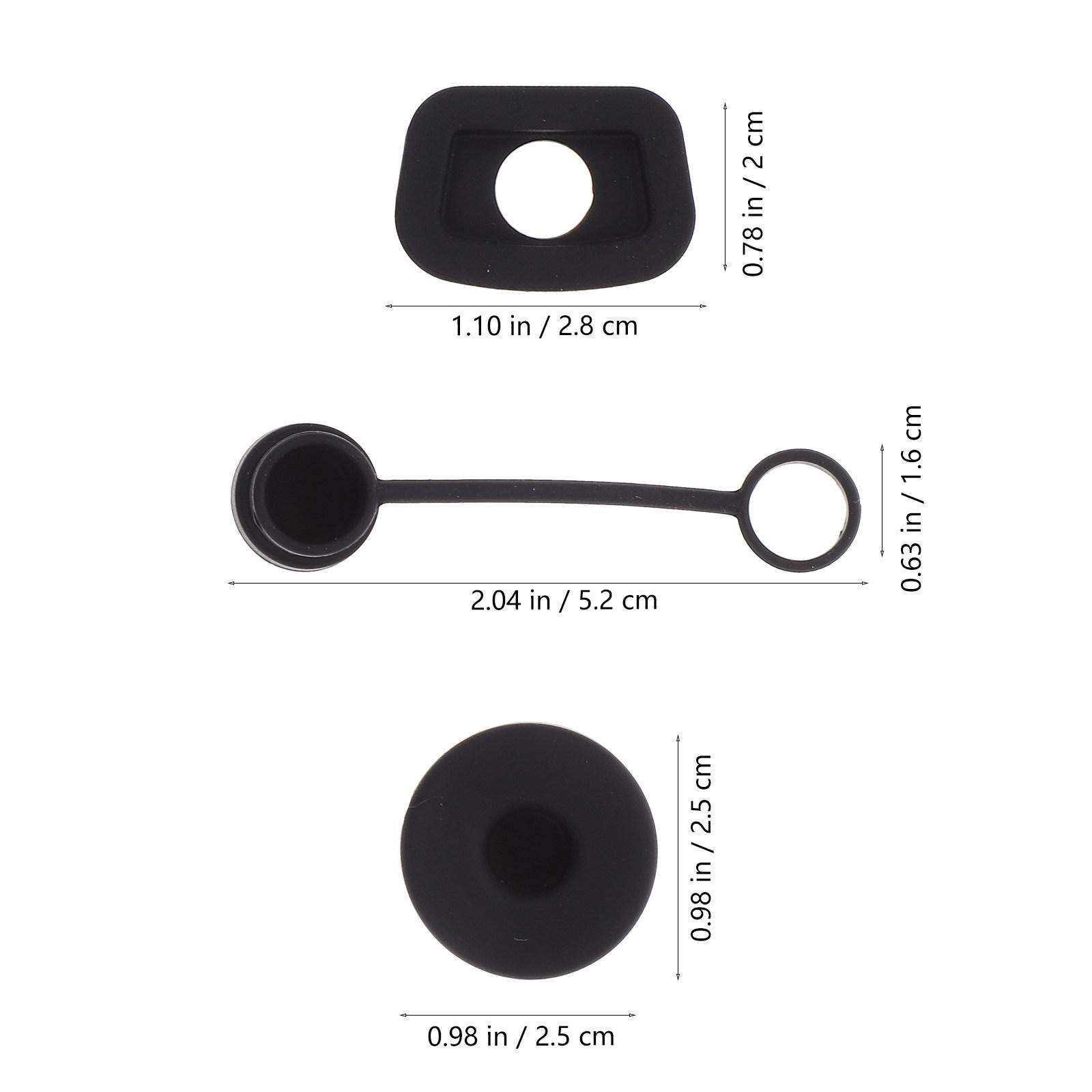 

1Set Silicone Spill Proof Stopper for Belly Bottle Straw Cover Leak Prevention Reusable Silicone Straw Tip Cap Bottle чорний
