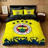 Fenerbahce Sportverein fcsb Muster Bettwäsche Steppbett Set Bettbezug Kissenbezug Zuhause Geburtstagsgeschenk(1 Bettbezug + 2 Kissenbezüge, ohne Füllung)