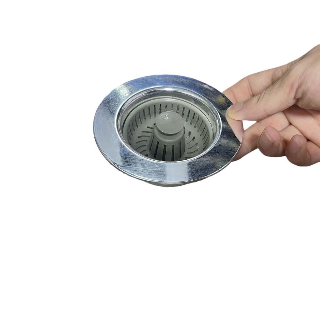 Kitchen Sink Bounce Core, ABS Anti-clogging Drain, Press-type Water-blocking Filter, Basket for Washing Dishes