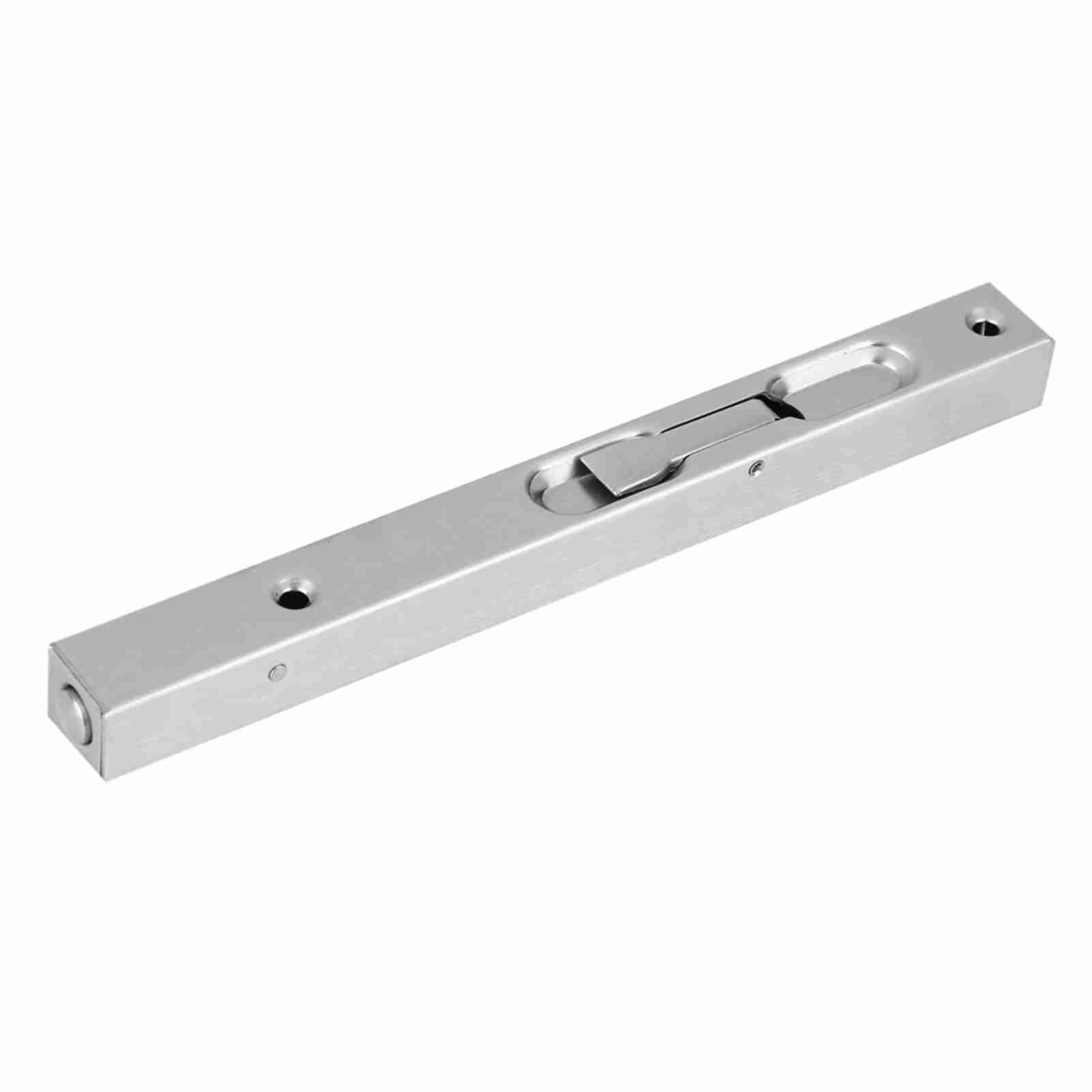 

Home Gate Door Security Guard 304 Stainless Steel Flush Latch Bolt Slide Lock 6-inch 304 brushed (opaque steel color)