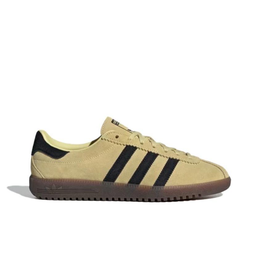 adidas Bermuda Powder Yellow Black Women Sneakers Core-Black Grey-Three JI2659