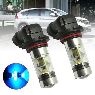 2x 9006 HB4 100W 2323 LED Projector Fog Driving Light Lamp Bulb Ice Blue