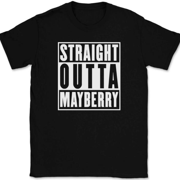 Straight Outta Mayberry T-Shirt Tee North Carolina NC Geography