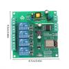 Esp8266 4-Kanal Drahtloses Wifi Relaismodul Ac-Dc Schaltnetzteilmodul Esp-12F Wifi Entwicklungsboard Für Arduino