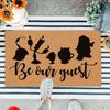 Be Our Guest Doormat Rubber Bathroom Kitchen Mat Garden Garage Door Floor Mat Non-Slip Carpet Entrance Rug