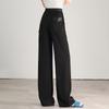 Women's High-Waist Straight Leg Casual Pants with Drawstring