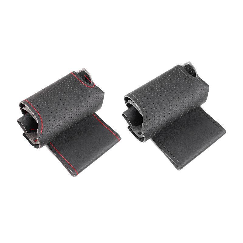 For Volvo S60 V60 - XC60 S90 V90 XC90 2016- Hand Stitched Microfiber Leather Car Interior Steering Wheel Cover Trim