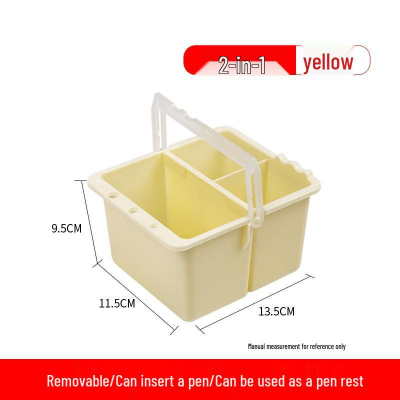 Multifunctional Hand-Carry Wash Bucket with Brush, Watercolor, Oil Painting, Gouache Palette, and Drawing Supplies