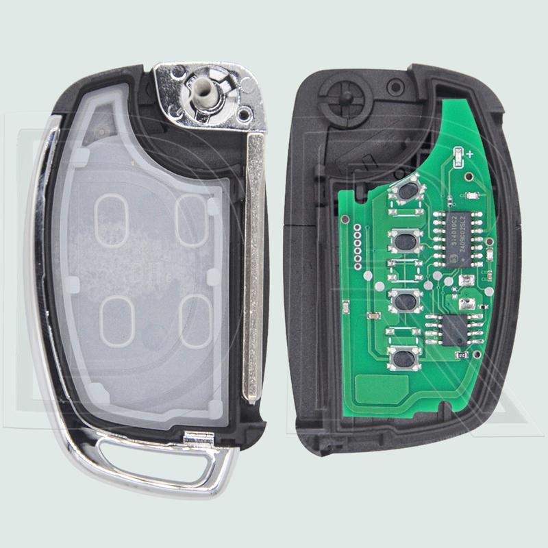 DR 95430-R1100 4A PCF7939MA Chip 433MHz FSK SY5AERGE04 Car Remote Key Fob For Hyundai HB20 2019 2020 2021 2022
