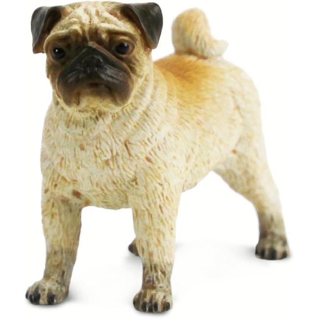 Safari Ltd. Pug Figurine - Realistic 2.75" Dog Figure - Educational Toy for Boys, Girls, and Kids Ages 3+