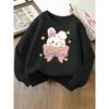 European Sizes Cute Bunny Rainbow Bow Star Crown Kids' Fashionable Crewneck Sweatshirt, Children's Long Sleeved T-shirt, Casual Multi Colored Option