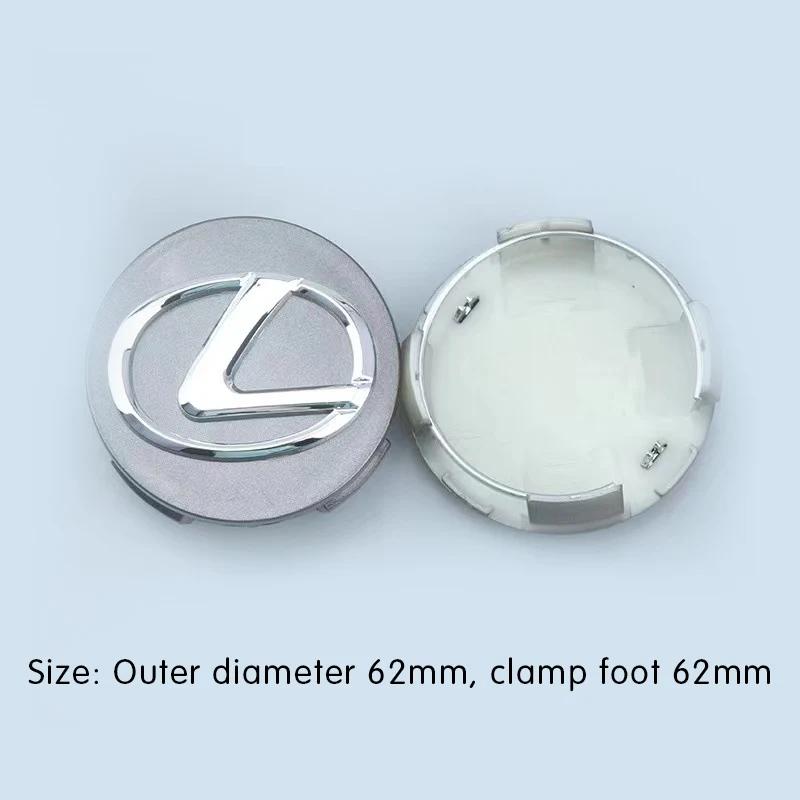 CBFBC1 4pcs 62mm Car Tyre Wheel Center Hub Cap Badge For Lexus GX470 CT200H IS300H IS200 IS250 RX350 RX GX460 NX200 GS430 GS ES RX300