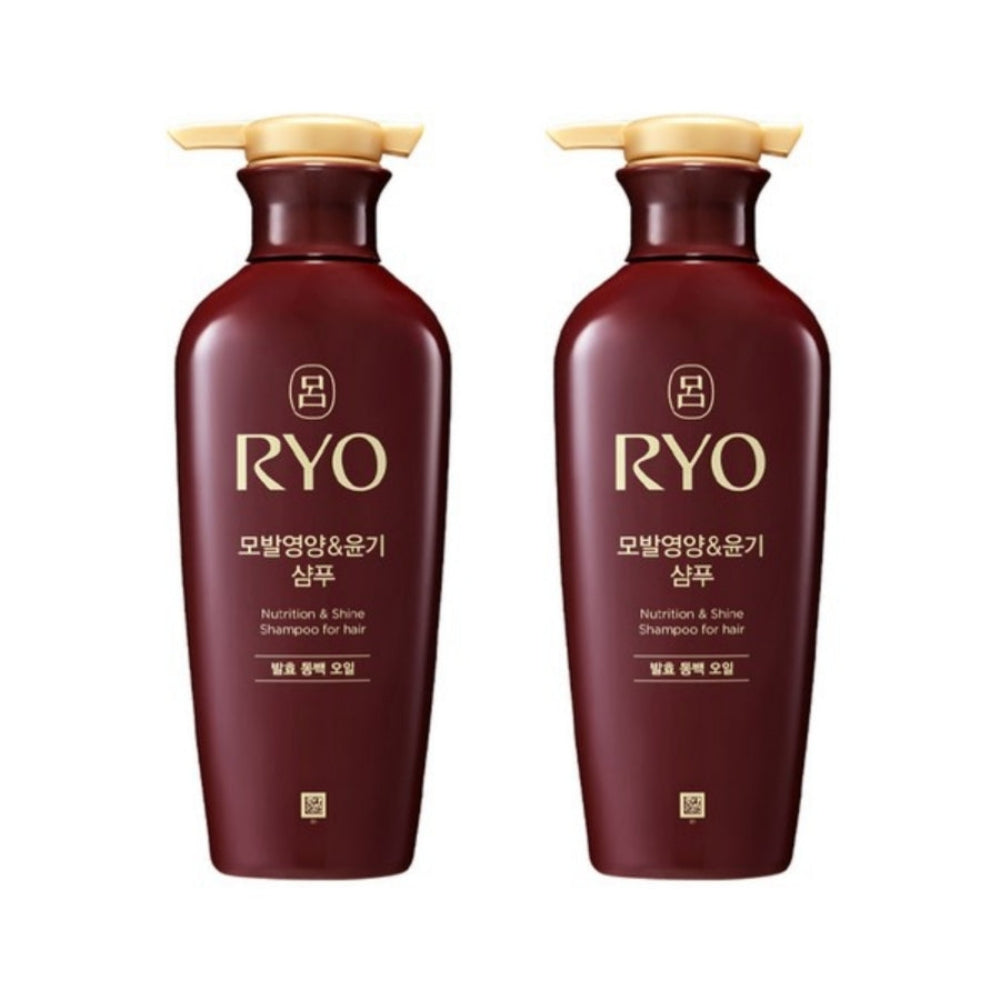 Ryo Nutrition & Shine Shampoo für Haar Fermentiertes Kamelienöl 400ml*1Stk/2Stk