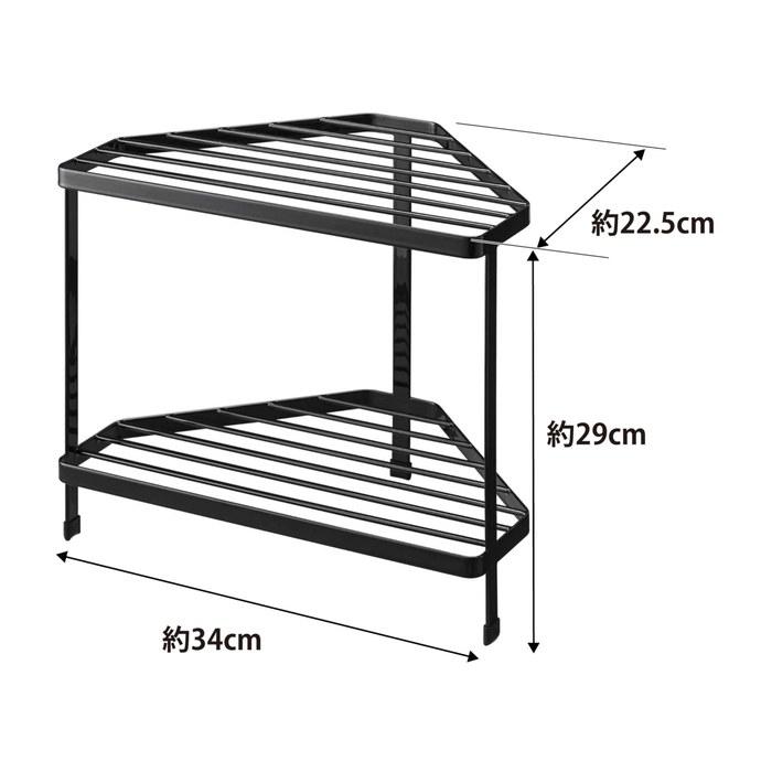 [Tower] Kitchen Corner Rack Black