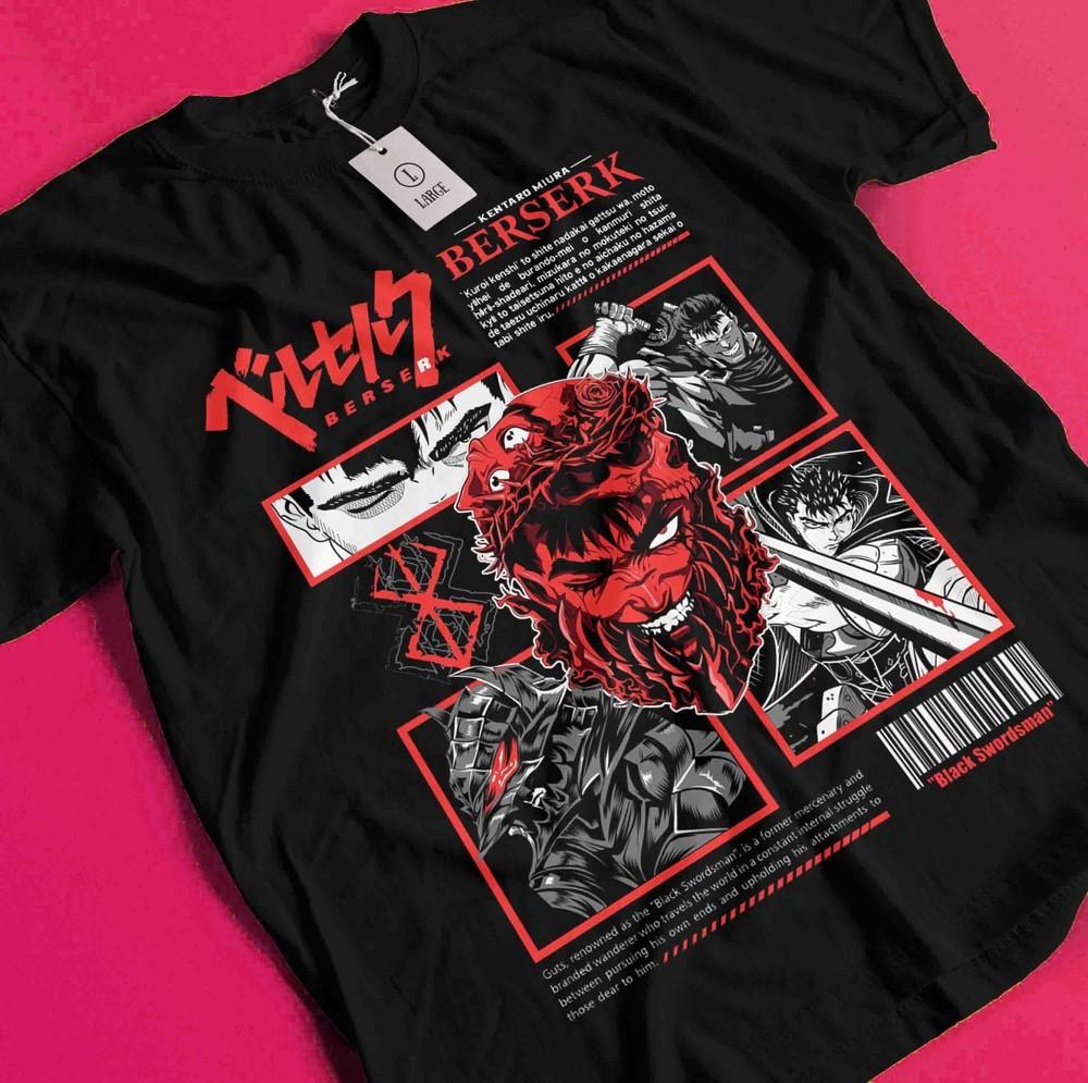 Berserk T-Shirt, Japanese Anime Tshirt Guts Manga Shirt, Trendy Shirt Anime Tee BB035