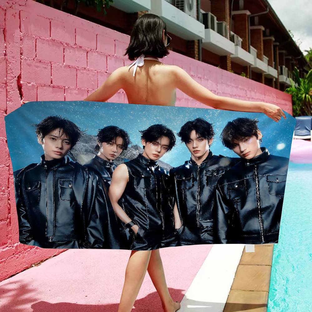 Kpop T-Tomorrow X T-Together TXT Microfiber Beach Towel Absorbent Quick Dry Soft Yoga Swimming Resort Mountain Climbing Towel