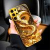 Golden Snake & Fortune Coins phone case glass s26 ultra case mobile phones for Samsung Galaxy S26 S25 S24 S23 S22 FE Ultra Plus