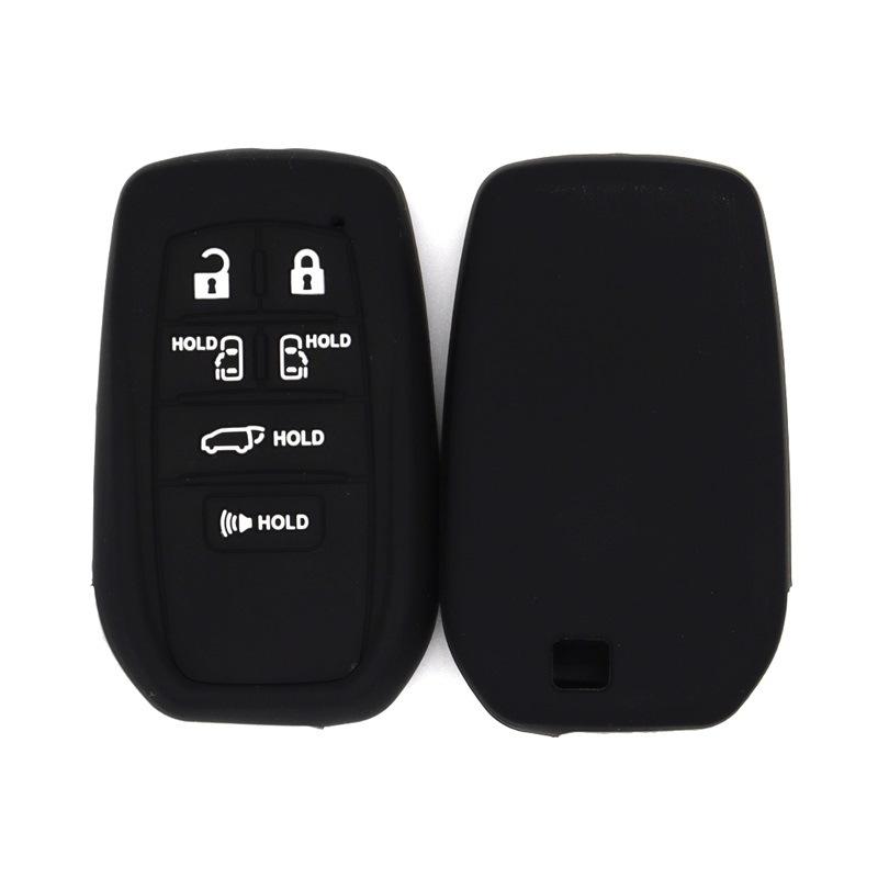 High-quality shockproof key cover, suitable for new Senna Senna key bag, Alphard Alpha, FREVIA, Voxy silicone key bag чёрный