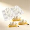 Stampo in Silicone Riutilizzabile per Torta Montagna di Neve, Stampo da Forno Sicuro per Alimenti per Torta Chiffon, Festa con Gelato, Preparazione Dessert