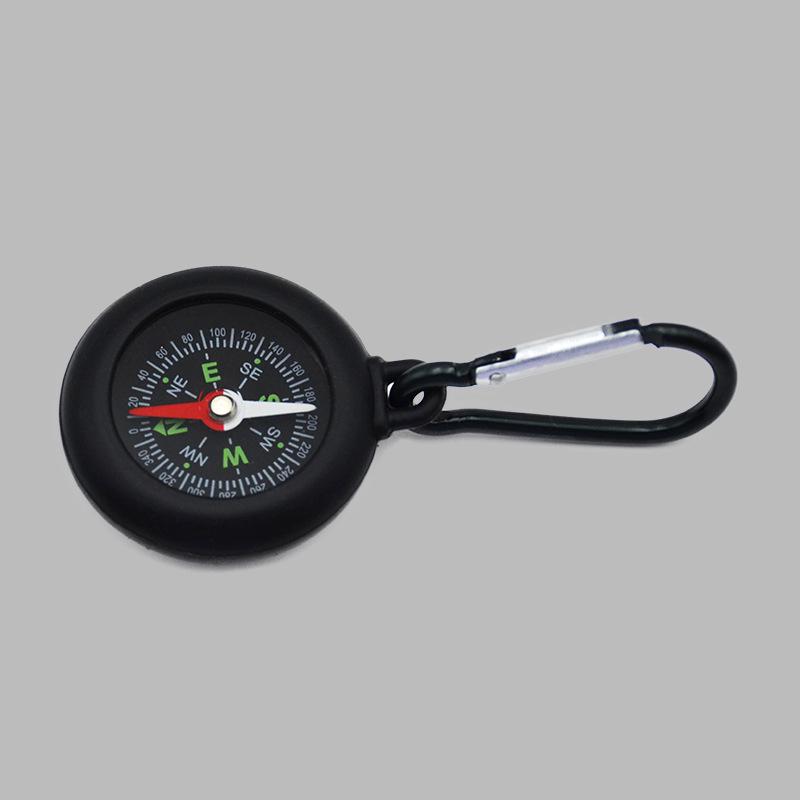 DC30T Camping Student Compass Keychain with Metal Carabiner - Precise Outdoor Navigation