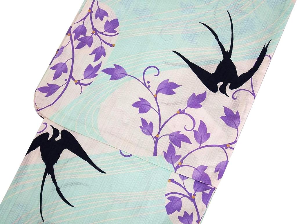 Altered Weave Tailored Yukata Swallow Pattern Yukata Single Item [Sarasa] Ta-10