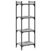 VidaXL Bibliothèque à 4 niveaux sonoma gris 40x30x120 cm 837635