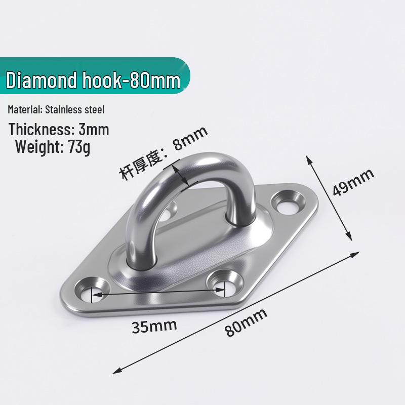 Jinrongda Heavy-Duty Stainless Steel Ceiling Hook for Fans