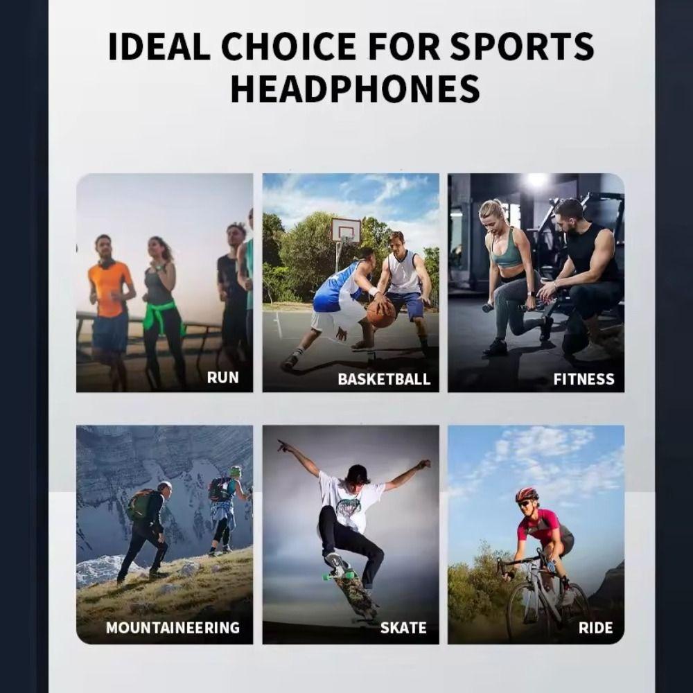Real Bone Conduction Bone Conduction Headphone Bluetooth Headset  for Running Cycling Swimming