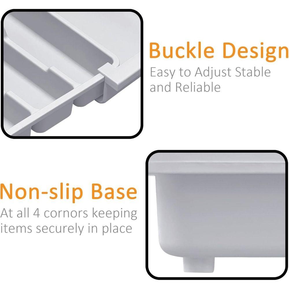 Stationery Storage Retractable Drawer Storage Box Scalable Expandable Utensil Tray  Home