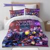 Name Custom Valorant Game Pattern Bedding Set Quilt Cover Pillowcase Home Decor Gift (1 * Duvet Cover + 2 * Pillowcase, Without Core)