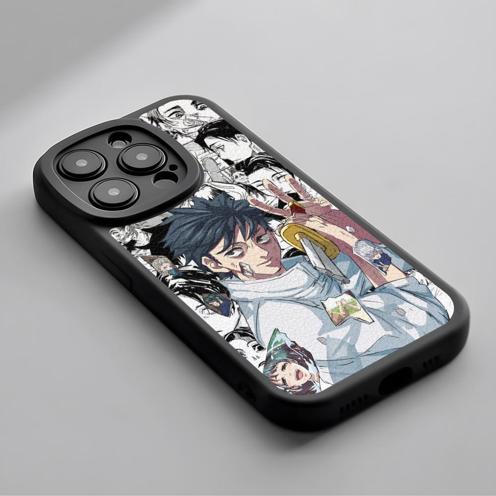 Okkotsu yuta cool anime man poster Phone Case For iPhone 16 15 14 13 12 11 Plus Pro Max Lambskin Silicone Cover black