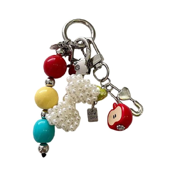 Elegant Beaded Bowknot Keychain Accessory Portable for Women Handbags Phone Charm Trendy Styles Special Gifts Ideas