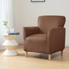 Cover For Small Armchair S, Velvet, Brown