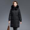 Winter new foreign-style down cotton-padded clothes for women's medium and long middle-aged and elderly mother cotton-padded jackets, thickened wa