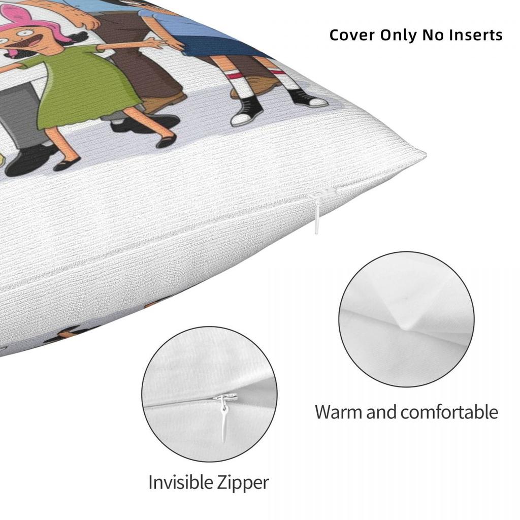 Trendy Car Bobs Funny B-Burgersdecoration Pillowcase Accessories Pillow Covers Square Multiple Sizes