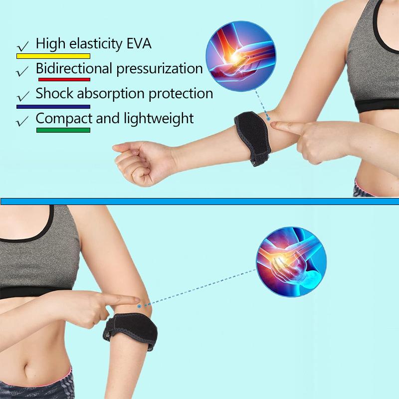 1pc Adjustable Elbow Support Basketball Tennis Golf Elbow Support Strap Elbow Pads Lateral Pain Syndrome Epicondylitis Braces