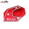 For KYMCO Xciting 250 300 350 400 400i 250i 300i 350i CNC Kickstand Foot Side Stand Extension Pad Support Plate Enlarge Stand