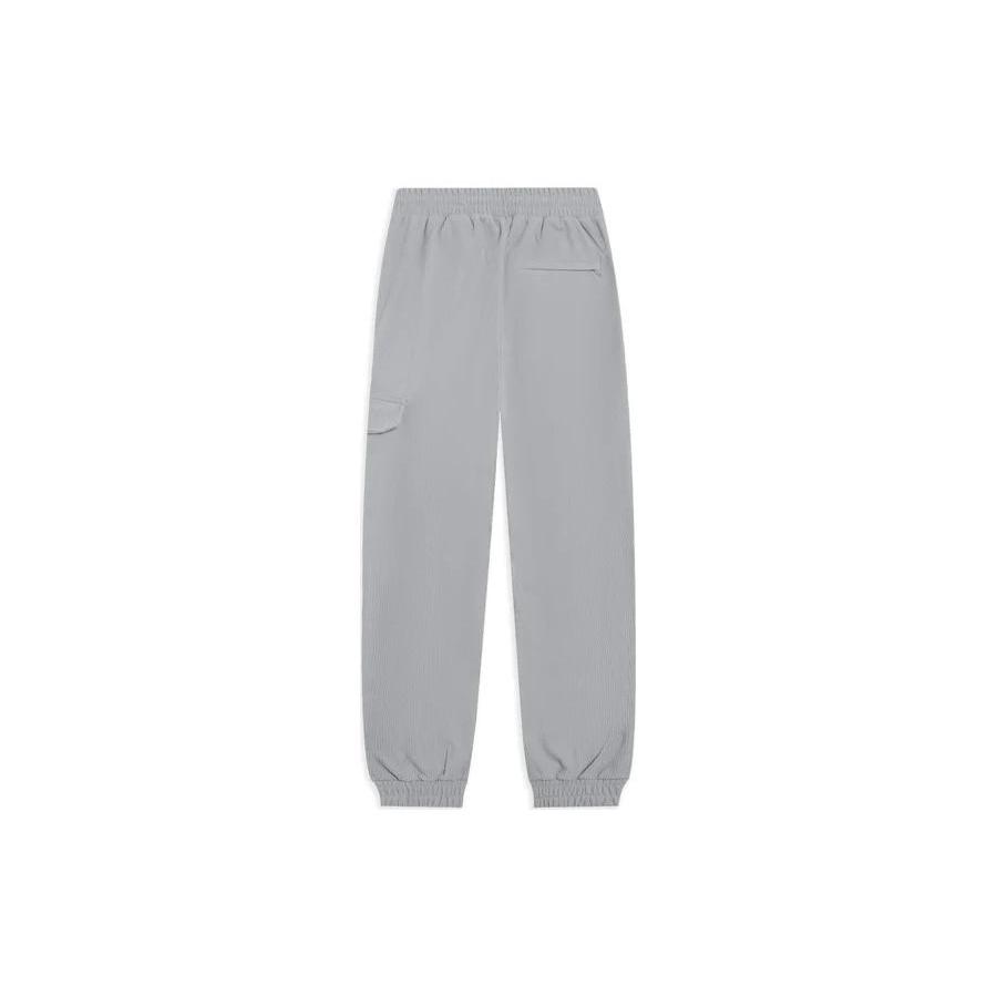 Li Ning Knitted Sweatpants Men's Gray Moderate Cuffed Pants AKXSB25-3