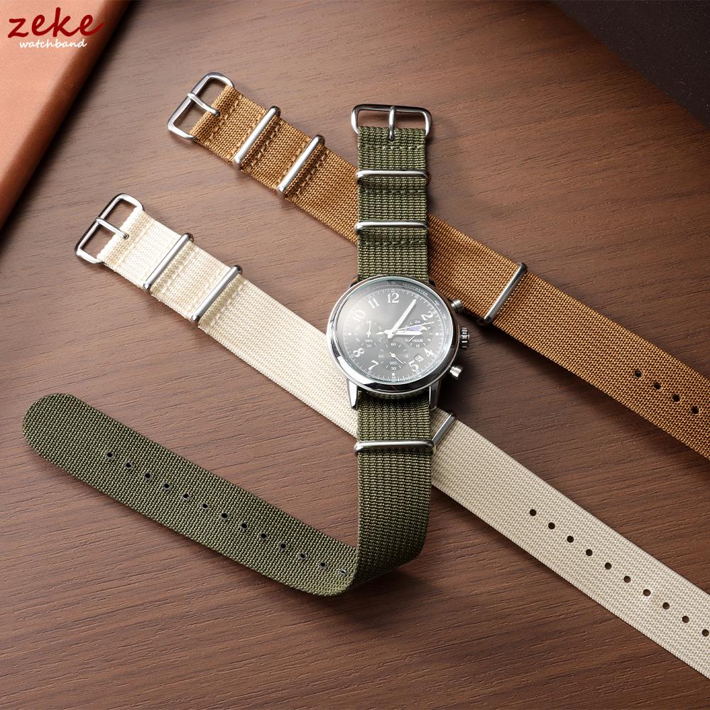 18mm 20mm 22mm Nylon Army Sports Band for Omega for Seiko Nylon Fabric Belt Accessories Pin Buckle Band Green Black Watch Strap