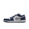 Air Jordan 1 Low Midnight Navy Men Sneakers Blue White Wolf-Grey 553558-141