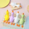 1/4 Stück Mini-Enten-Quetschspielzeug Liegende Ente Angstlinderung Sensorisches Spielzeug Langsam aufsteigendes Tier-Stressball Schule Büro Schreibtisch Fidget-Spielzeug