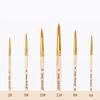 6 Pack Nylon Hair Art Paint Brushes Different Sizes Tips for Acrylic Oil Watercolor Face Rock Painting Art Students Gift