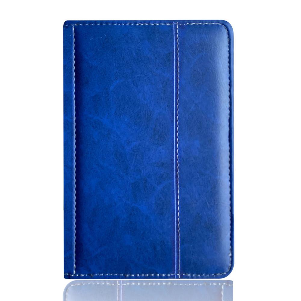 Beschermhoes Skin met Magnetische Sluiting Portemonnee Zakje voor Sony PRS-T2 E-reader Leren Cover Cases For Sony Prs-T2 blue