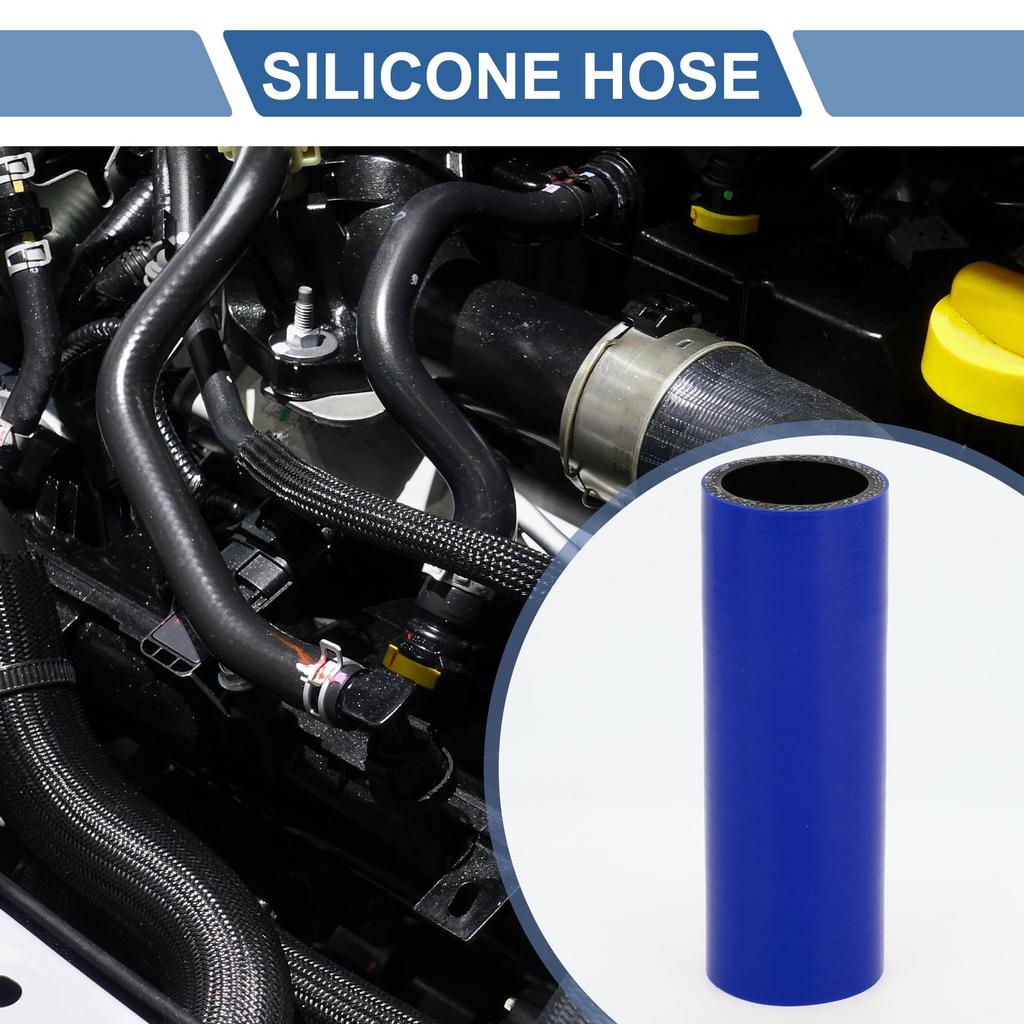 X AUTOHAUX Silicone Hose, Silicone Tube, Intercooler, Turbo, Intake Pipe, Blue, Length 5.0 inches