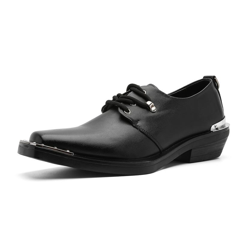 

Men s Black leather shoes Designer luxury style Party or office Party or office 38-46 Outdoor trendy street hot selling shoes 46 чорний