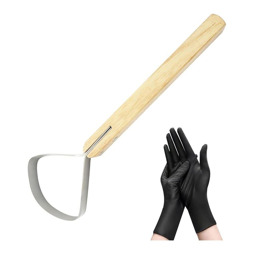 Hide Scraper Fleshing Tool for Hides Scraper Flesher Tanning for Supplies