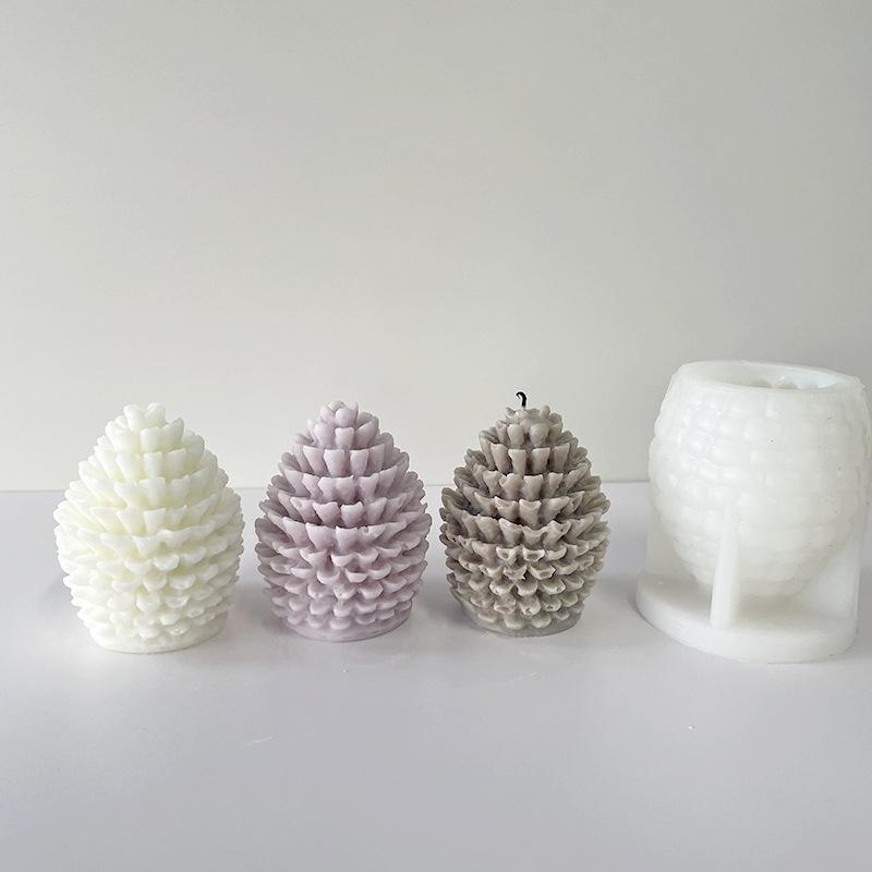 Pine Nut Shaped Aromatherapy Candle Mold DIY Hand Soap Gypsum Pendant Grinding Tool Hand Resin Soap Mold