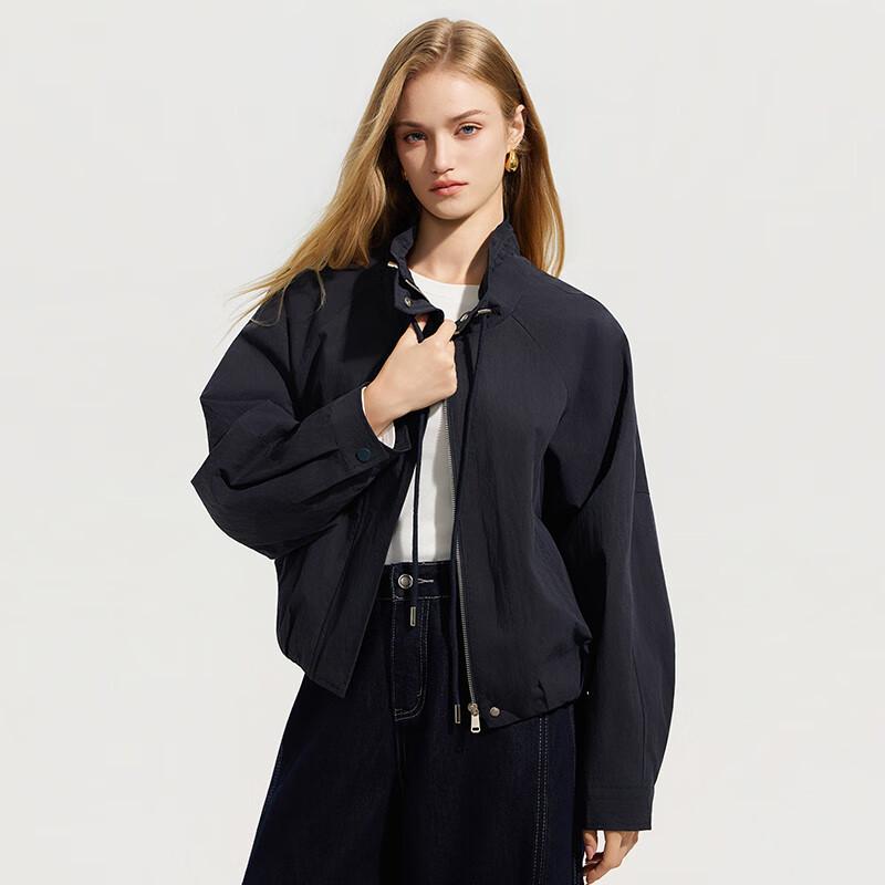 

Женская ретро бейсбольная куртка на шнурке S